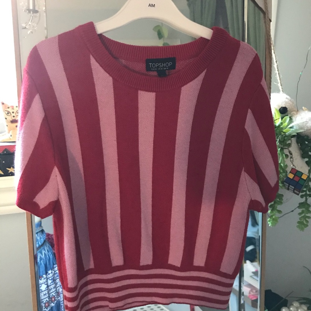 Knit stripped sweater top